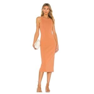 Lovers and Friends Midi Dress in Color Terracotta
